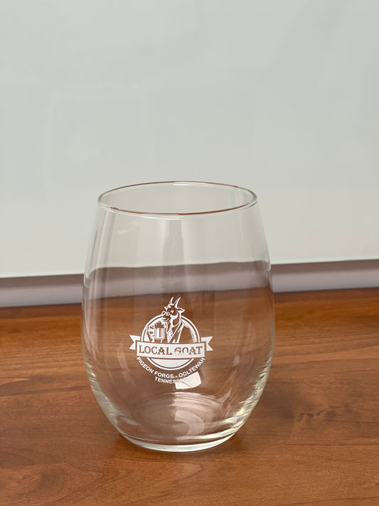 Stemless Logo wine glass